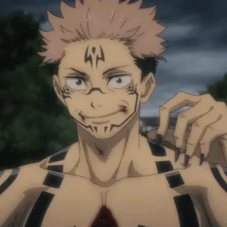 🎴 72b39d62 Sukuna Jujutsu Kaisen anime, cursed, demon, sukuna, ryomen sukuna, jujutsu kaisen telegram sticker