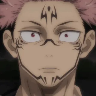 🎴 74a0725d Sukuna Jujutsu Kaisen anime, villain, cursed spirit, jujutsu kaisen, sukuna telegram sticker