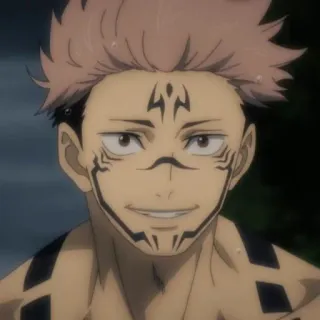🎴 b8d52289 Ryomen Sukuna Jujutsu Kaisen anime, manga, cursed, spirit, sukuna telegram sticker