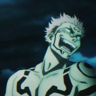 🎴 bf46d75b Sukuna Jujutsu Kaisen anime, villain, cursed spirit, jujutsu kaisen, sukuna telegram sticker