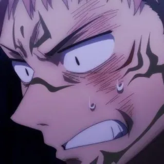 🎴 c44058d3 Ryomen Sukuna Jujutsu Kaisen anime, scared, sukuna, manga, jujutsu kaisen telegram sticker