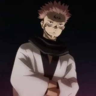 🎴 cb1575b9 Ryomen Sukuna Jujutsu Kaisen anime, manga, cursed, spirit telegram sticker