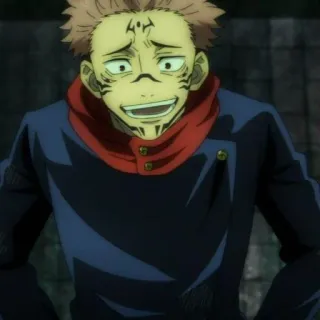 🎴 cdd21357 Yuji Itadori Jujutsu Kaisen anime, shonen, sorcerer, cursed energy, manga telegram sticker