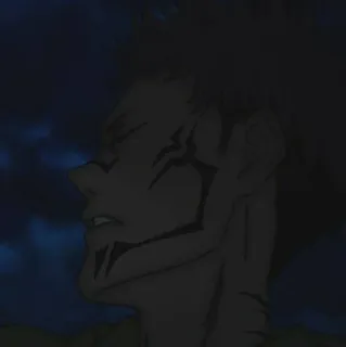 🎴 cfe23d16 anime, man, dark, side profile, sorcerer telegram sticker