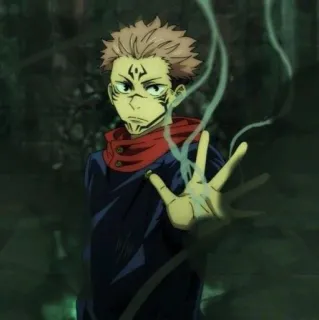 🎴 ff871f0f Ryomen Sukuna Jujutsu Kaisen anime, manga, cursed spirit, jujutsu, demon telegram sticker