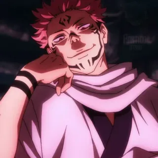 ✨ fd557c79 Sukuna Jujutsu Kaisen Anime, Manga, Złoczyńca, Przeklęty duch, Demon telegram sticker