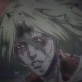 🌟 aa8e16ab Annie Leonhart Attack on Titan 动漫, 进击的巨人, 巨人, 阿尼·利昂纳德 whatsapp sticker