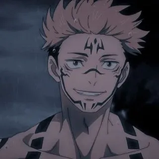 🌟 eb43217b Ryomen Sukuna Jujutsu Kaisen 动漫, 诅咒, 国王, 宿傩, 咒术回战 whatsapp sticker