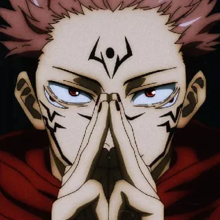 🙏 1a2256d4 Ryomen Sukuna Jujutsu Kaisen アニメ, マンガ, 宿儺, 呪術廻戦, 呪霊 telegram sticker