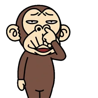 😜 be89b9b3 猴子, 卡通, 搞笑, 动物, 可爱, 角色 telegram sticker