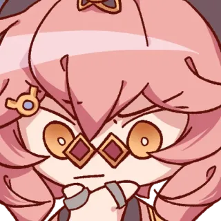 🧞‍♂ b43376ad 动漫, 贴纸, 可爱, 卡通, 粉色头发, 角色 telegram sticker