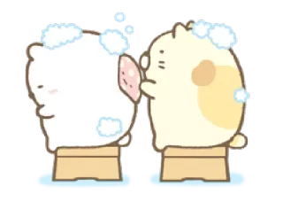 🛁 445940ae animales, gatos, burbujas, baño, lindo, amistad telegram sticker