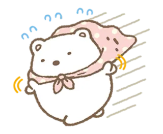 🙃 6f60d72e bear, cute, animal, sticker, cartoon telegram sticker