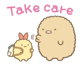 😚 f1306885 Take care sumikko gurashi, take care, cute, kawaii, character, sticker telegram sticker