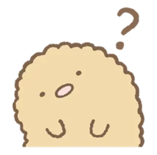 😂 1472401f süß, Frage, Tier, kawaii, Cartoon, Sticker telegram sticker