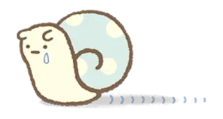 😂 e0764568 Schnecke, traurig, weinen, süß, Tier, kawaii telegram sticker
