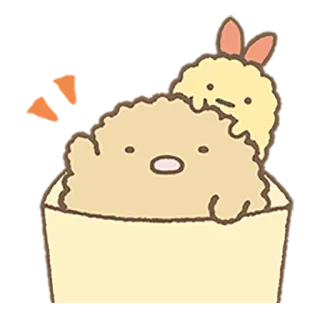 👋 3080fbf2 ふぅ Sumikko Gurashi, personage, schattig, dier, Japans, sticker telegram sticker