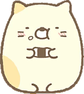 🍙 3ad0f244 kat, schattig, kawaii, sticker, dier, cartoon telegram sticker