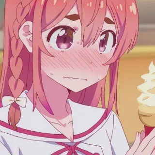 🧡 9e2592f1 Sumi Sakurasawa Rent-A-Girlfriend Anime, Gadis, Es Krim, Lucu, Tersipu, Sumi Sakurasawa whatsapp sticker