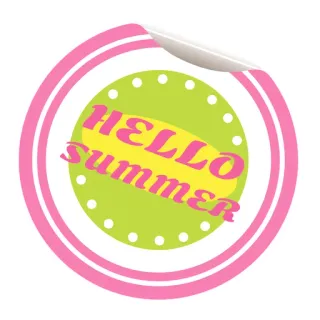 😆 baaf473a HELLO SUMMER Sommer, Hallo Sommer, Saisonal, Aufkleber, Gruß telegram sticker