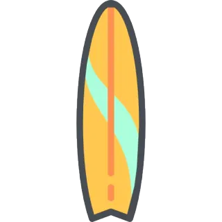 ☄️ 4321b478 冲浪板, 冲浪, 海滩, 海洋, 夏天, 运动, 休闲 telegram sticker