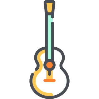 🎸 9168b137 吉他, 音乐, 乐器, 原声, 弦乐器, 乐器 telegram sticker