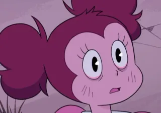 🥺 1be62010 Spinel Steven Universe мультфильм, анимация, Вселенная Стивена, Spinel, розовый, персонаж, милый whatsapp sticker