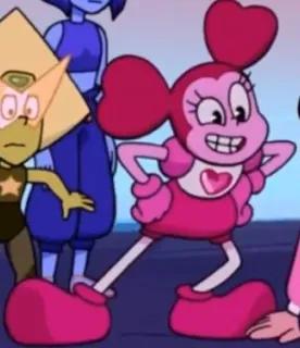😁 21d20e31 Spinel Steven Universe Мультфильм, Розовый, Милый, Персонаж, Вселенная Стивена, Spinel whatsapp sticker