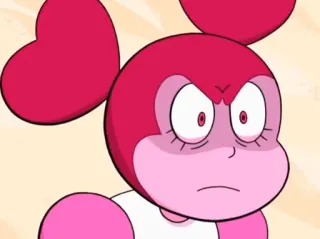 😠 5874d877 Spinel Steven Universe Мультфильм, Розовый, Шпинель, Вселенная Стивена, Злой whatsapp sticker