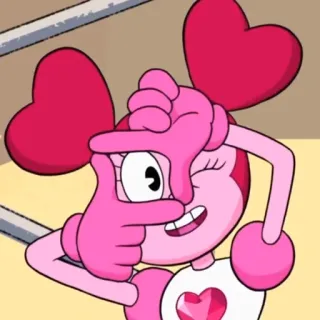 😾 5f02623d Spinel Steven Universe Мультфильм, Spinel, Вселенная Стивена, Жест, Оскорбительный whatsapp sticker