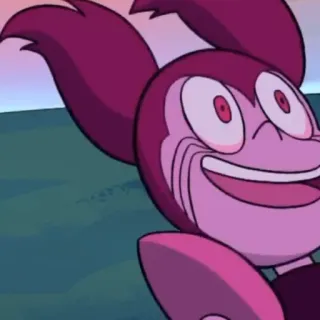 🤪 6499bf23 Spinel Steven Universe мультфильм, анимация, розовый, персонаж, Спинель, Вселенная Стивена whatsapp sticker