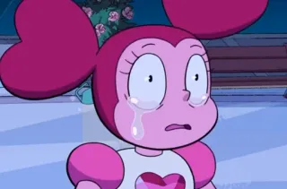 😟 8e8d3653 Spinel Steven Universe Спинель, плачет, грустный, Вселенная Стивена, Мультфильм whatsapp sticker