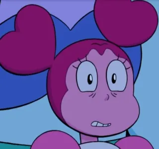 🥺 b273d6a5 Spinel Steven Universe: The Movie мультфильм, спинель, вселенная стивена, обеспокоенный whatsapp sticker