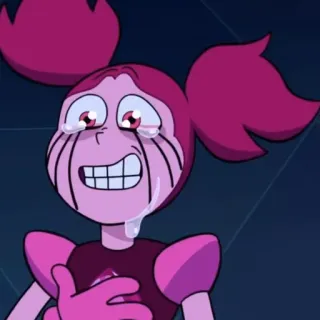 😭 e35c67c5 Spinel Steven Universe грустный, плачущий, мультик, Спинель, Вселенная Стивена whatsapp sticker