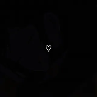 💗 01586437 heart, love, cute, simple, black and white telegram sticker