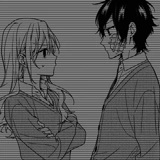 😠 6d687f34 anime, couple, manga, love, romance telegram sticker