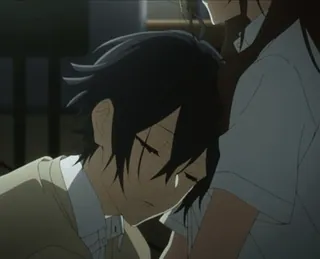 😌 e82b3e01 anime, couple, horimiya telegram sticker