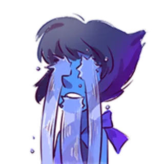 😭 e9dc6381 Lapis Lazuli Steven Universe ร้องไห้, เศร้า, การ์ตูน, ลาพิสลาซูลี, ลาซูรี telegram sticker
