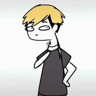 🦈 241af35c 漫画, キャラクター, イラスト, 金髪, イラスト telegram sticker