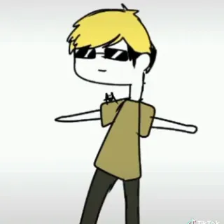 🦈 fdb68593 漫画, キャラクター, メガネ, ダンス, アニメ telegram sticker