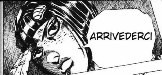 😉 003b013c ARRIVEDERCI อิตาลี, มังงะ, อำลา whatsapp sticker