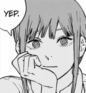 🙂 6be76219 YEP. อนิเมะ, มังงะ, ผู้หญิง, ใช่ whatsapp sticker