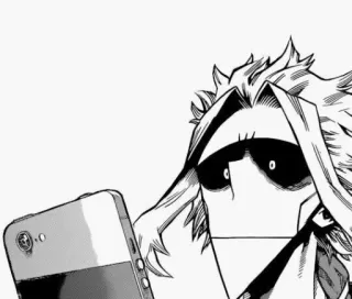 🤨 79d0e8ba All Might My Hero Academia อนิเมะ, My Hero Academia, ออลไมท์, โทรศัพท์, ตัวละคร whatsapp sticker