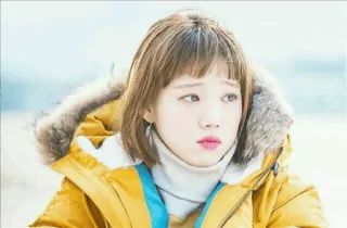 🌿 119854a2 wanita, gadis, orang, potret, korea, aktris telegram sticker