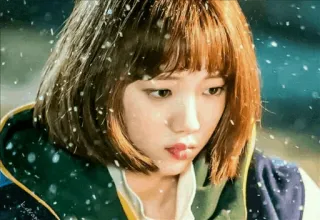 💸 b21e96b2 wanita, potret, musim dingin, salju, asia, aktris telegram sticker