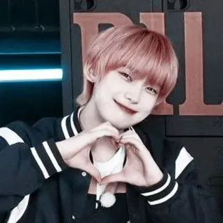 🌸 c0580798 corazón, manos, niño, persona, coreano, sonrisa, retrato whatsapp sticker