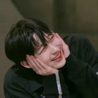 🥒 003aef32 사람, 웃는, 쾌활한, 행복한, 남자, 아시아인, 인물 사진 telegram sticker