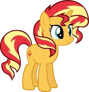 Sunset Shimmer EG whatsapp stickers