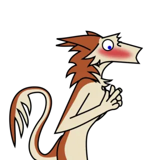 😳 5d3fb311 фурри, антро, животное, персонаж, мультфильм, лис telegram sticker