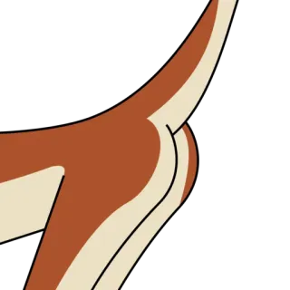 🍑 b6404492 животное, мультфильм, хвост telegram sticker